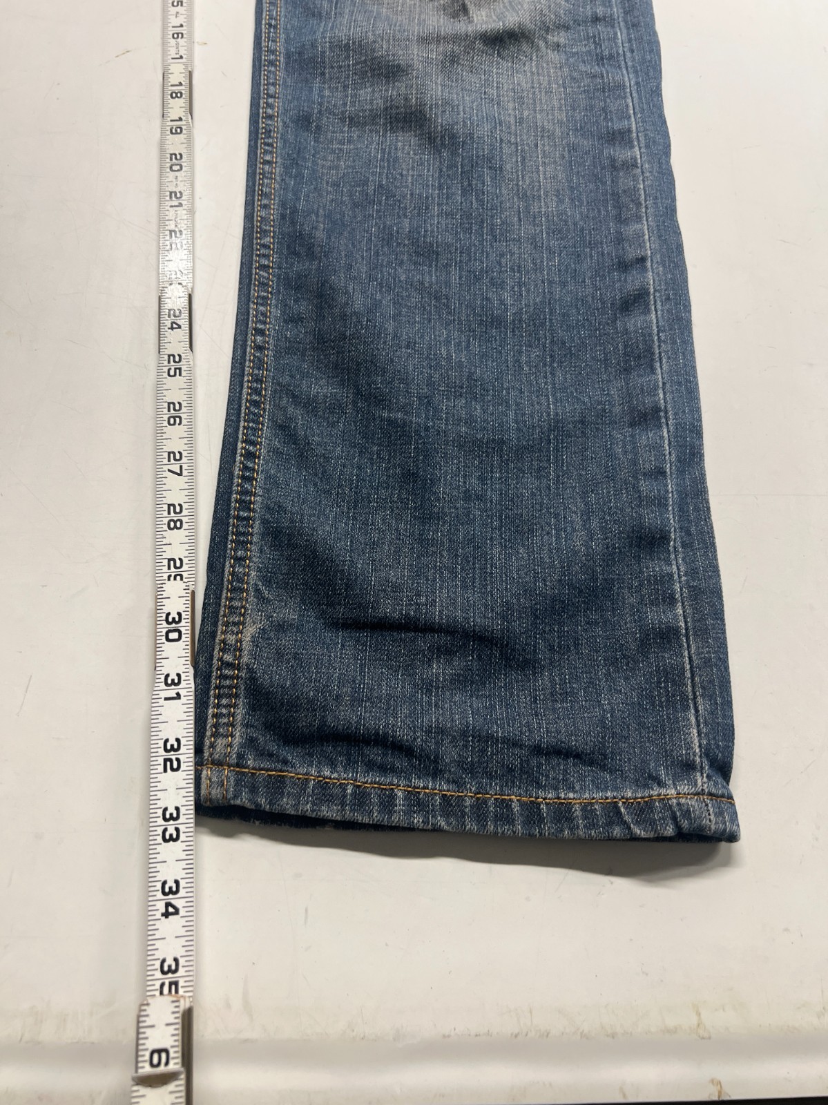 Vtg Levis 505 Regular Straight Leg Jeans Blue  Denim Medium Wash Mens Sz 36x34 thumbnail 7