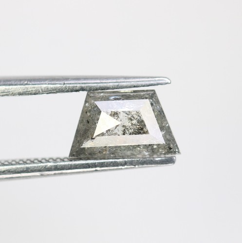 9.80 CT Geometric Shape Salt And Pepper Diamond For Designer Wedding Jewelry - 第 1/7 張圖片