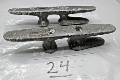 #ad Vintage PAIR 6 Inch Aluminum Boat Jam Cleats 24A22 $15.00