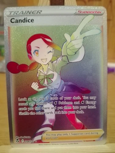 Pokémon TCG Candice Silver Tempest 204/195 Holo Secret Rare