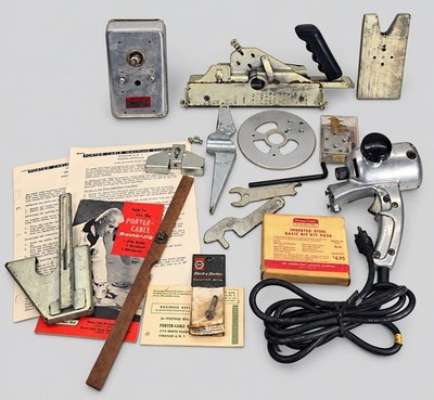 Porter-Cable Model 140 Routo-Jig 7-in-1 Power Tool Set Attachments Vintage USA