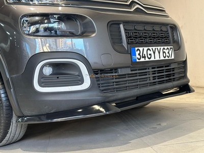 LOWER FRONT GLOSS BLACK ABS SPLITTER BUMPER LIP For CITROEN BERLINGO 2018+