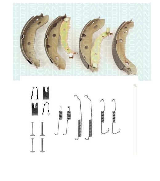GSK1012 TRW Brake Shoe Set 164 x 20 mm, TRW