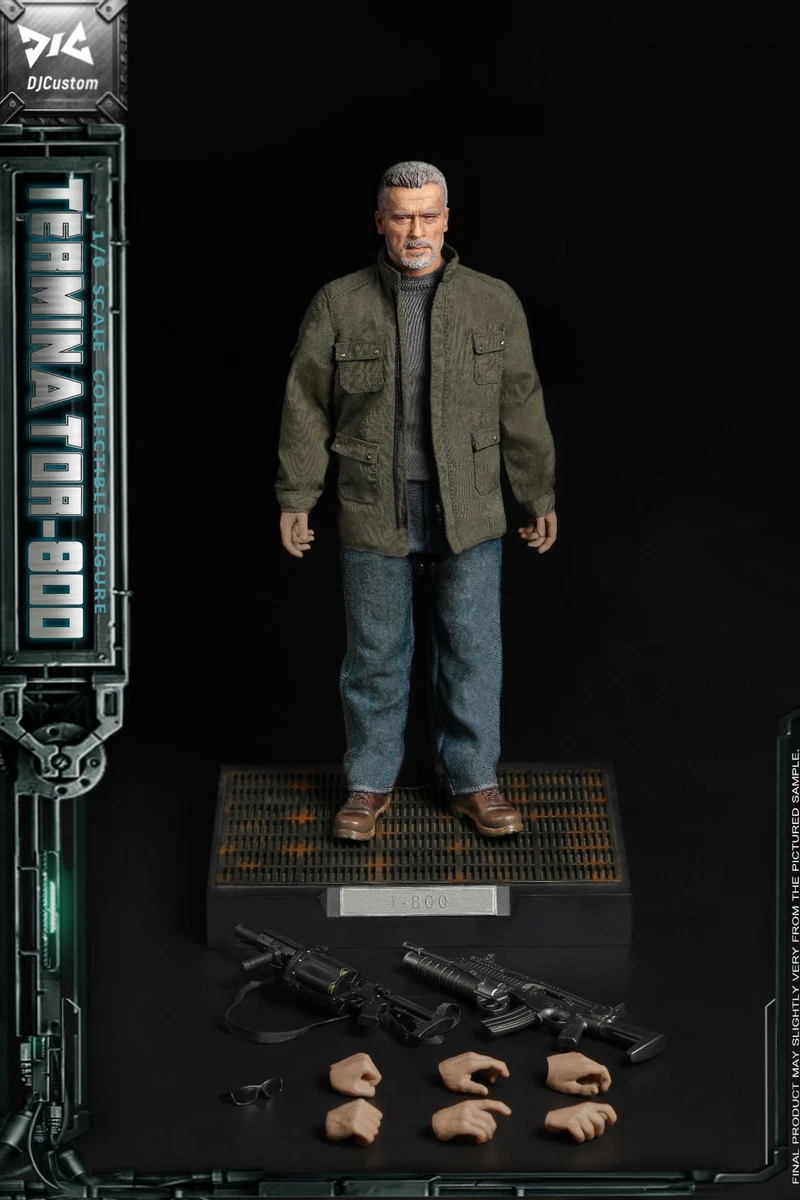 New DJ-CUSTOM 16004 1/6 Terminator 800 Arnold Schwarzenegger Action Figure