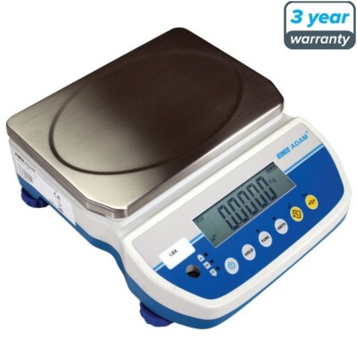Adam Latitude LBX3 kompakte Bankwaage + Prüf & prozentuales Gewicht 3 kg x 0,5 g