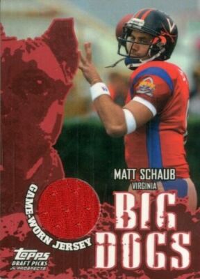 2004 Topps Draft Picks and Prospects Big Dog Relics Card #BDMS Matt Schaub
