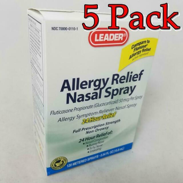 Leader Allergy Relief Nasal Spray 24hr 120 Sprays 096295127454a1189 for sale online eBay