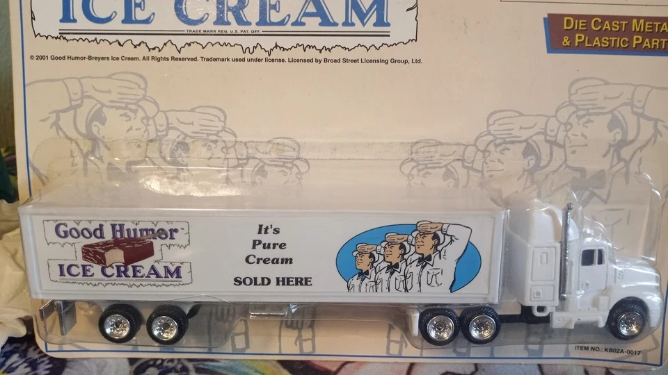 GOLDEN WHEEL DIECAST GOOD HUMOR ICE CREAM TRUCK Tractor Trailer NEW W/BOX (70A) - Image 2 of 3