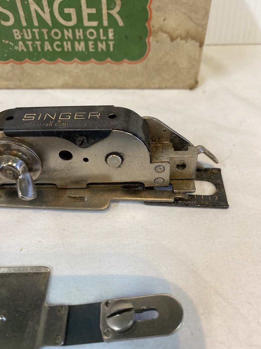 Vintage SINGER Lock Stitch Sewing Machine Buttonhole Attachment