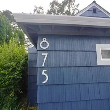 10 inch Art Deco House Numbers, color choices
