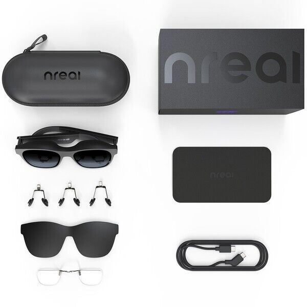 XREAL (Nreal) Air Glasses Black AR VR Smart Glasses NRｰ7100RGL