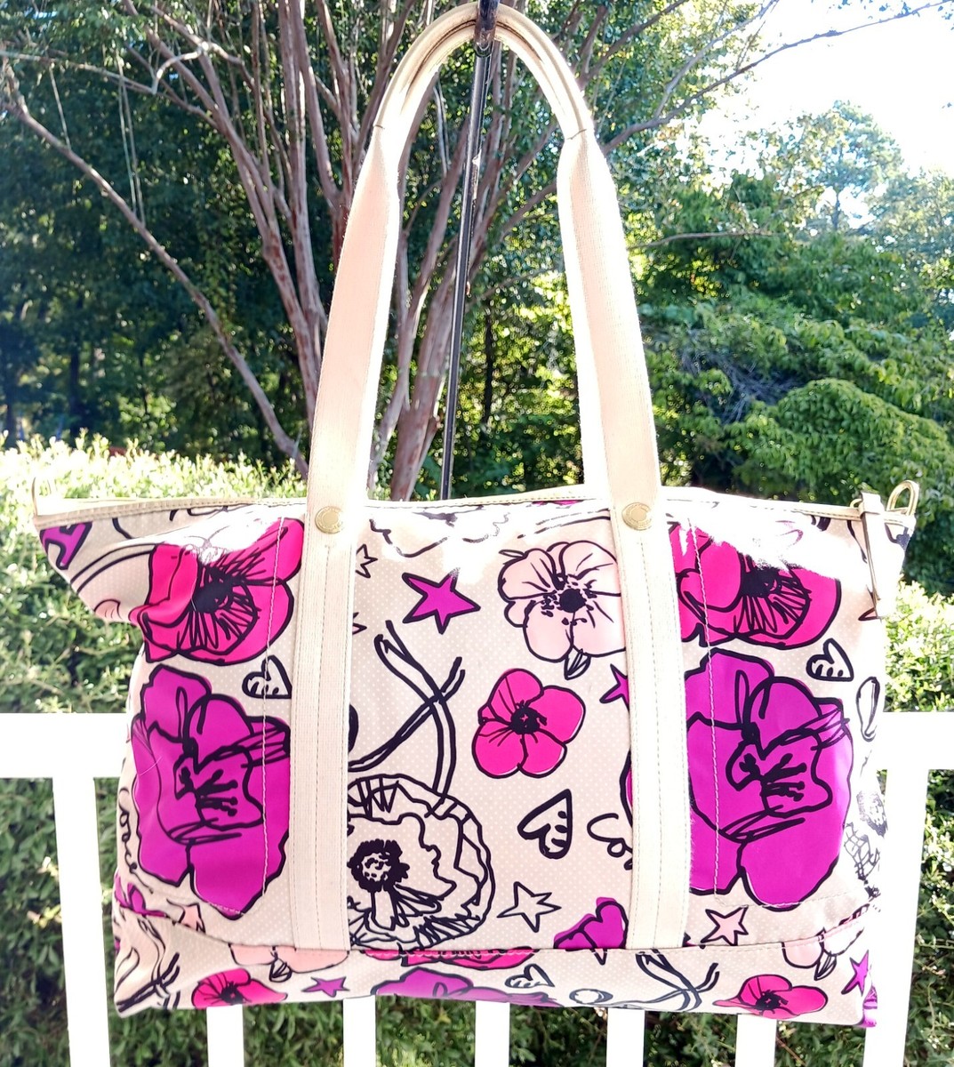 Coach F77303 Poppy Kyra Sateen Floral Multicolor Medium Travel Bag