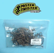 4/0 Mister Twister 100 Bulk Pack Keeper Kahle Hooks Ideal for Soft Plastics   L4