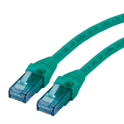 Patchkabel Kat.6A UTP, Component Level, LSOH, grün, 5 m