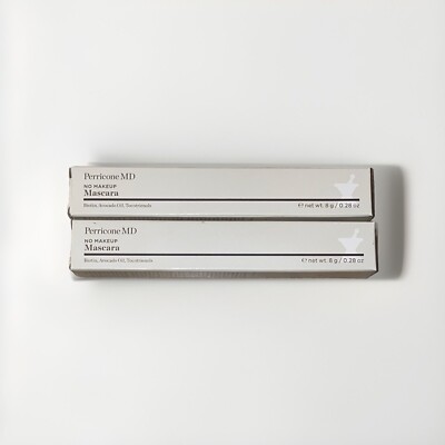 Lot of 2 - Perricone MD No Makeup Mascara Soft Black 0.28 oz FULL SIZE 
