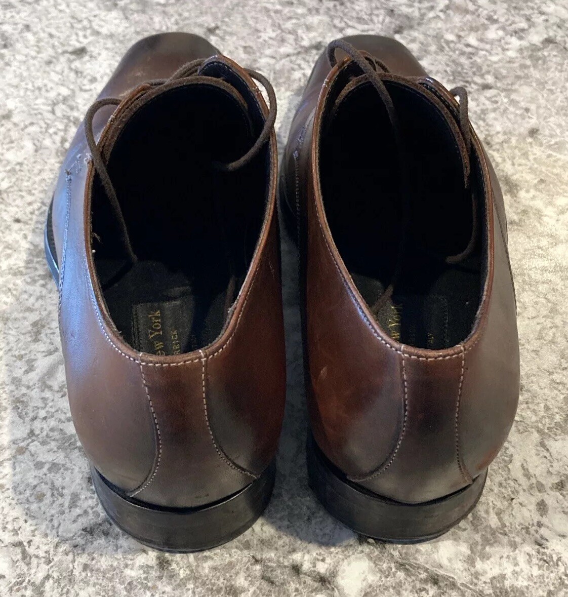 SAOLA To Boot scarpa elegante uomo Felix Oxford taglia 8 pelle marrone cognac Adam Derrick