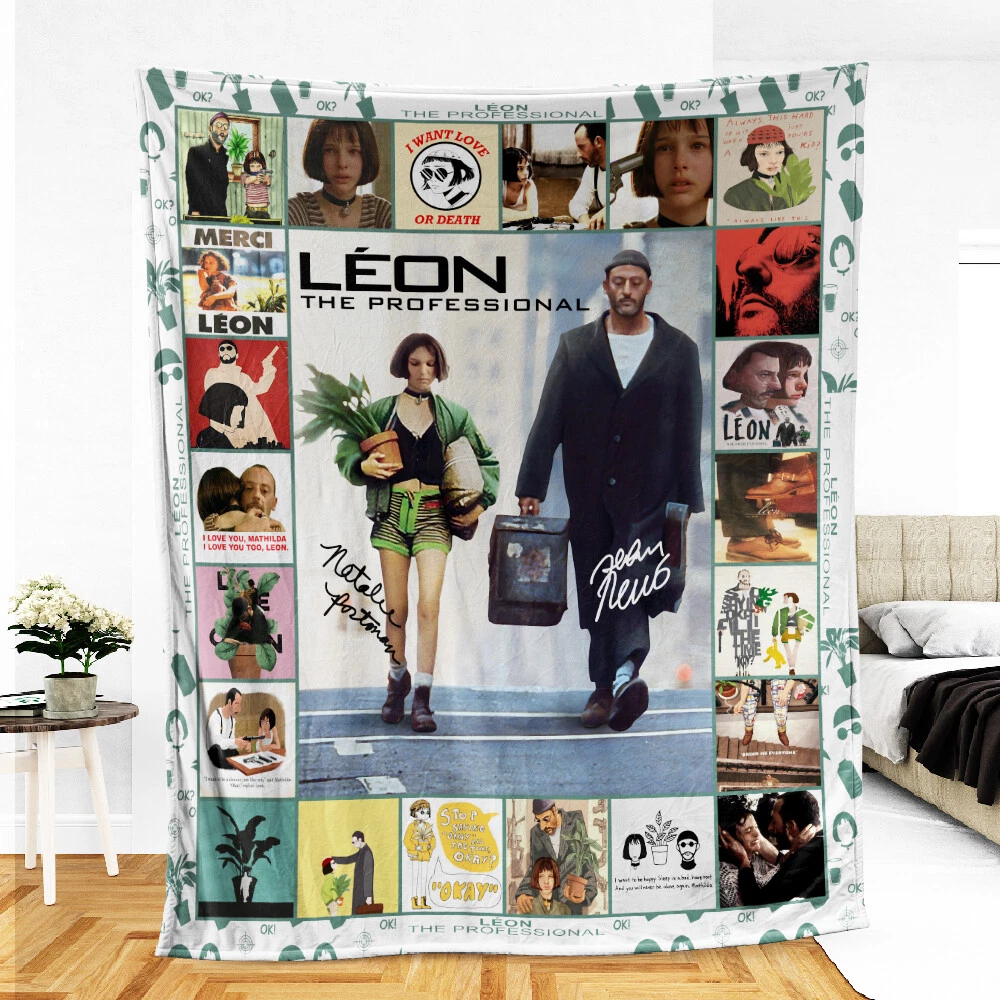 Leon Blanket, Leon The Professional Movies Fleece, Sherpa Blankets