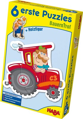 Haba 3900 6 erste Puzzle Bauernhof Puzzle Neu OVP
