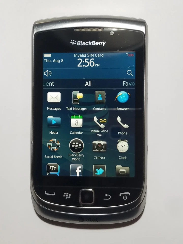 Rare At&t Prepaid Cricket Wireless H20 Blackberry Messenger Torch 9810 4G Phone - Image 3 of 4