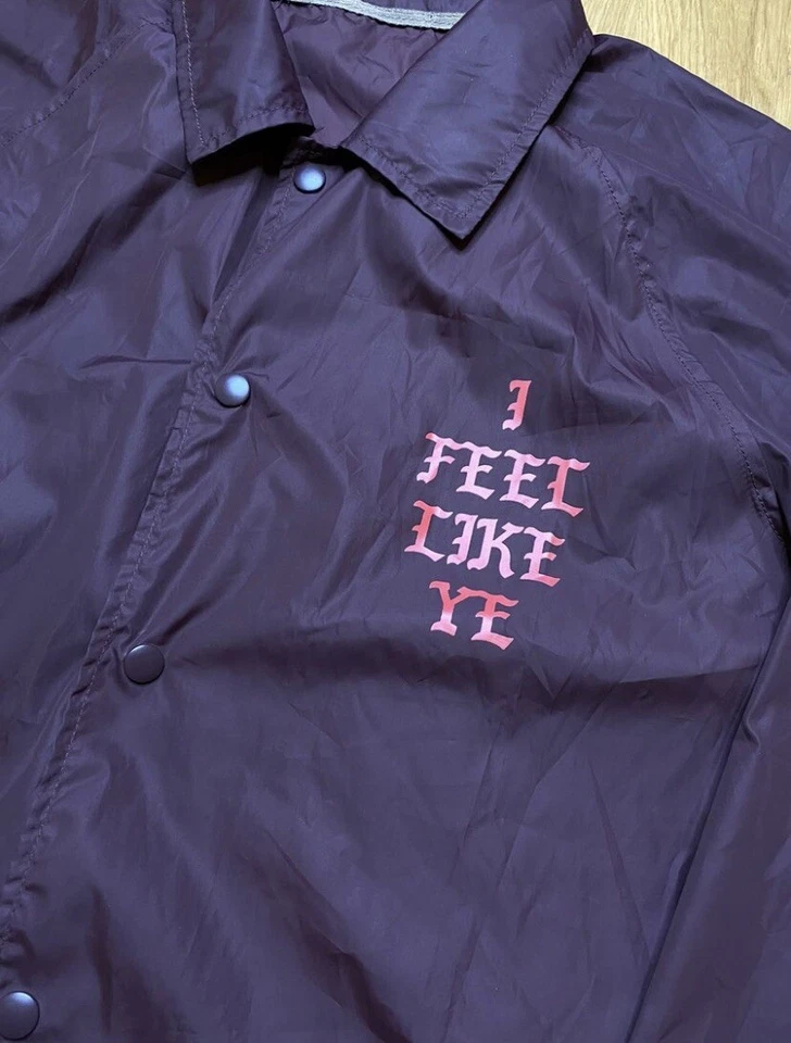 Kanye West Life Of Pablo Coaches Jacket Burgundy Augusta Size L - Image 2 of 4