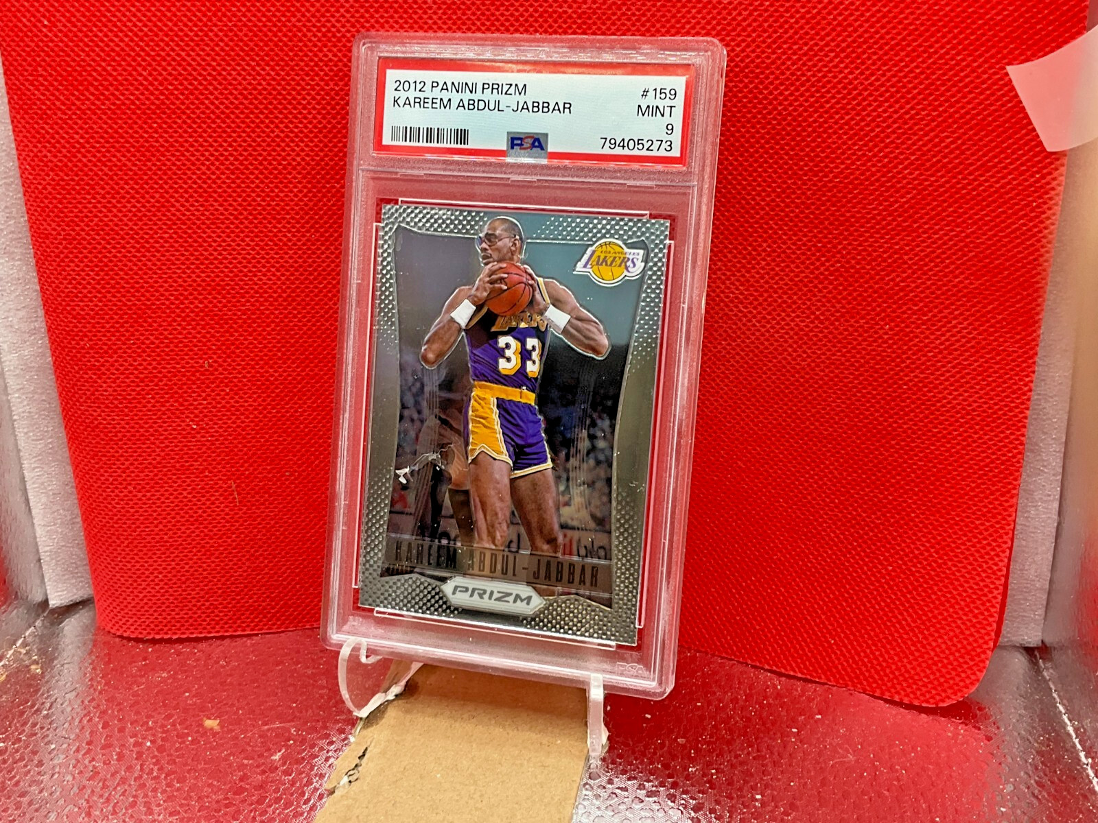 2012 PANINI #159 Kareem Abdul-Jabbar PRIZM PSA 9 BIN1