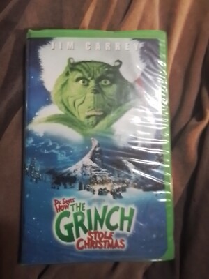 Dr Seuss How The Grinch Stole Christmas Vhs Jim Carry  Vidio   Vhs10