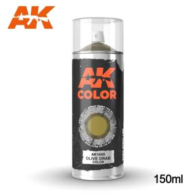 AK Interactive Olive Drab color - Spray 150ml