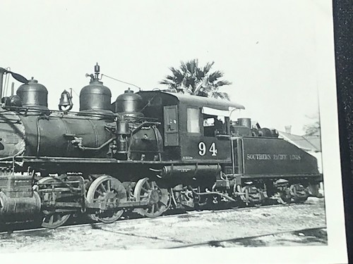 Antique Southern Pacific Lines Railroad Train Locomotive No. 94 Photo - Picture 3 of 5