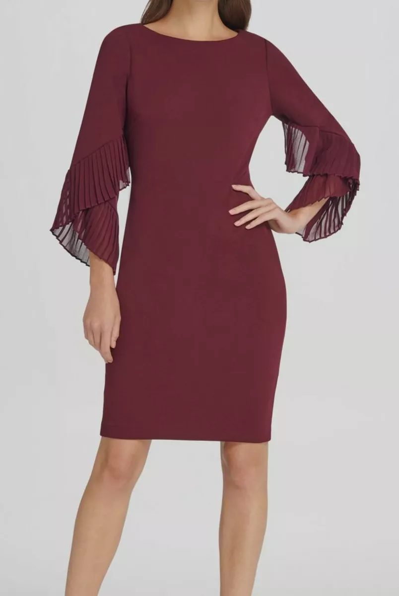 Bell sleeve sheath dress online