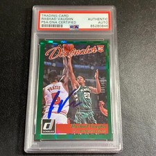 2015-16 Panini Donruss #13 Rashad Vaughn Signed Card AUTO PSA Slabbed RC Rookie