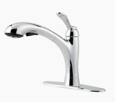 Pfister Chrome Clairmont 1or 3 H handle Pullout Kitchen Faucet GT534-CMC NIB