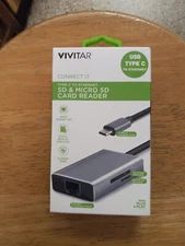 VIVITAR SD & MICRO SD CARD READER USB TYPE C