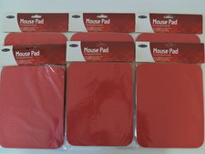 6 NEW Belkin Standard Mouse Pads 7.9'' x 9.8'' Red