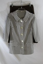 Vintage 60s Mod Marmalade Double Knit 2 Piece Pleated Skirt Set Unbranded Medium