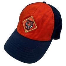 VTG Boy Scouts Youth BSA Cub Scout Tiger Blue Orange Baseball Cap Sz S/M