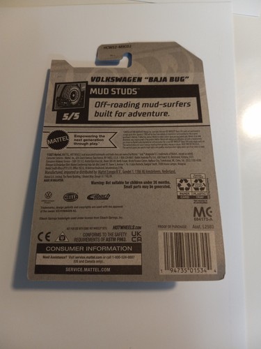 HOT WHEELS VOLKSWAGEN BAJA BUG MUD STUDS - Picture 2 of 2
