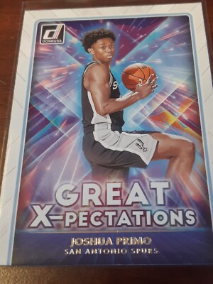 2021 Panini Donruss Joshua Primo ''Great X-pectation'' Card #3 San Antonio Spurs