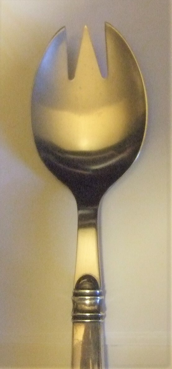 Danish Sterling and Stainless Serving Spoon