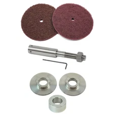 8" Bench Grinder Conversion Kit | Shaft Extension Buffer Polishing Buffing Pads