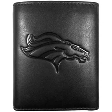 Denver Broncos Embossed Leather Tri-fold Wallet Officially Licensed