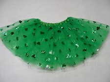 Womens Shamrock St. Patricks Day Tutu Green Adult