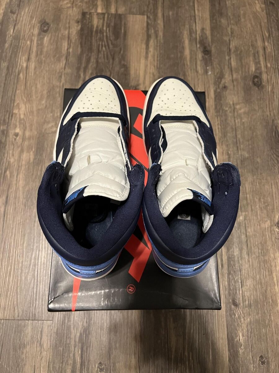 Nike Air Jordan 1 Retro OG High Obsidian UNC 555088-140 Size Nike Air Jordan 1 Retro OG High Obsidian UNC 555088-140 Size