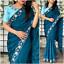 thumbnail 6 - Dolla Silk Embroidery Saree Indian Wedding Design Ethnic Sari Stitched Blouse
