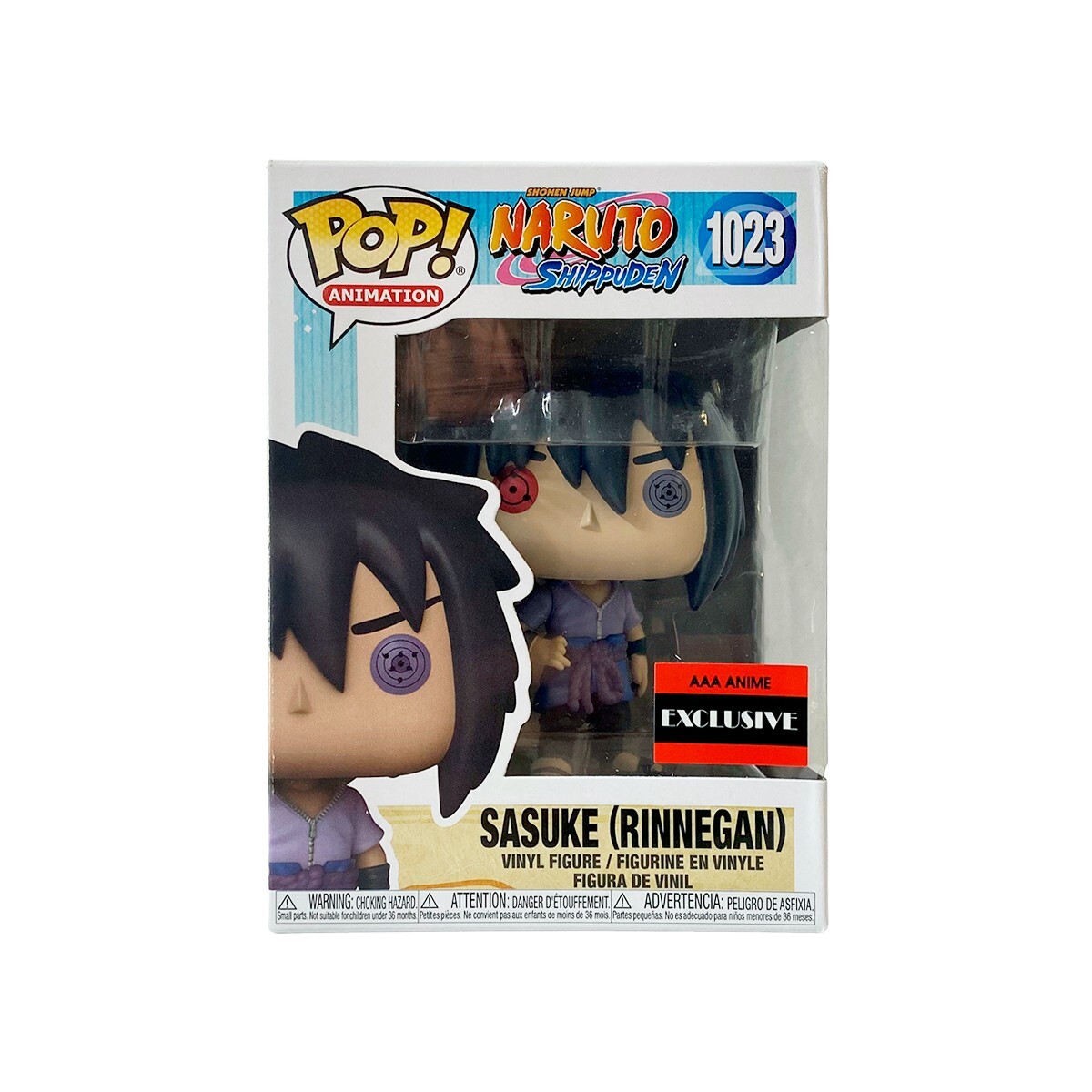 Funko Pop! Anime Exclusivo De Animación De Naruto Sasuke (Rinnegan) Aaa Con 1023