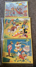 Vintage Disney Jaymar Picture Board Puzzle Mickey Mouse Club Lot of 3-L