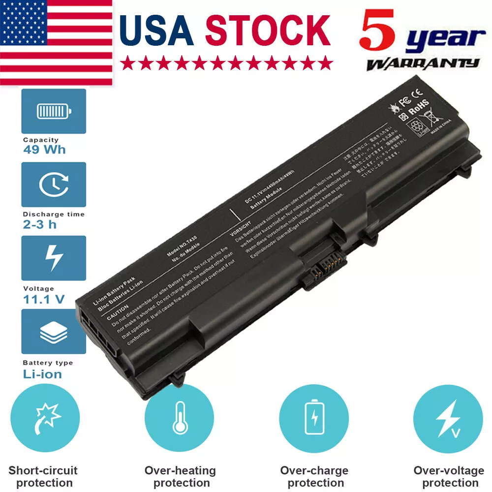 Autonom Cordelia Helt vildt Battery for Lenovo ThinkPad T430 T530 L430 L530 W530 W530i 0A36303 45N1001 | eBay Autonom Cordelia Helt vildt Battery for Lenovo ThinkPad T430 T530 L430 L530 W530 W530i 0A36303 45N1001 | eBay