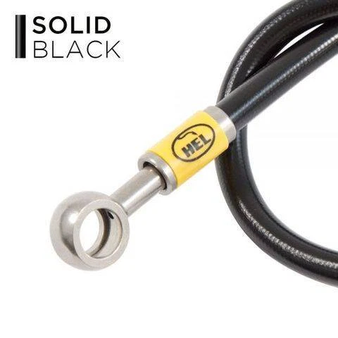 Líneas de freno de carrera delantera y trasera HEL Kawasaki ZX6R Ninja ZX600 F 1995 - 1997 negro Foto 4 de 4