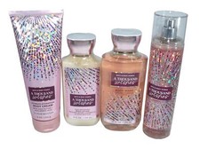 Bath  Body Works A Thousand Wishes Mist, Gel, Body Lotion  Cream 4 pc Gift Set