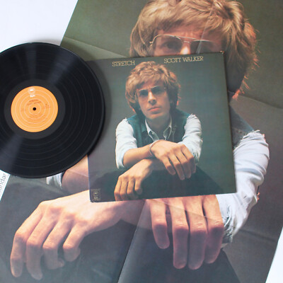 RARE POSTER ORIGINAL 1973 SCOTT WALKER STRETCH VINYL LP EX+ RARE
