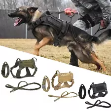 Tactical Dog Vest US Working Dog Military Harness with Handle No-pull Large